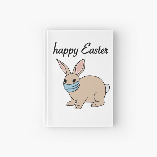 Item preview, Easter Bunny with Face Mask/ Happy Easter!/ Easter Bunny with writing designed and sold by muffinstandd.