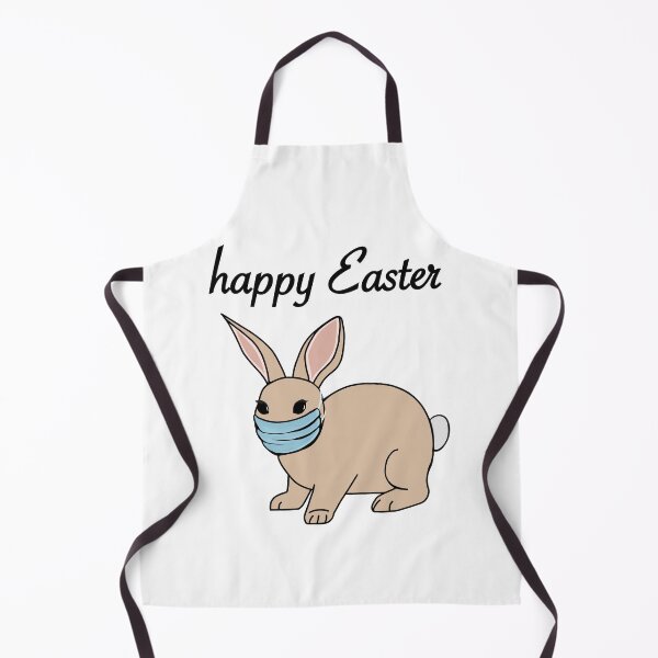 Item preview, Easter Bunny with Face Mask/ Happy Easter!/ Easter Bunny with writing designed and sold by muffinstandd.
