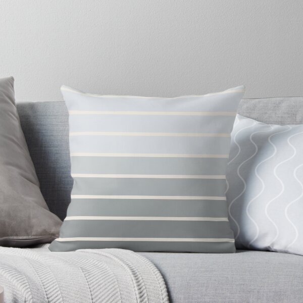 Item preview, 9 Stripes Gradient Pattern Ice Blue to Grey with Cream designed and sold by kierkegaard.