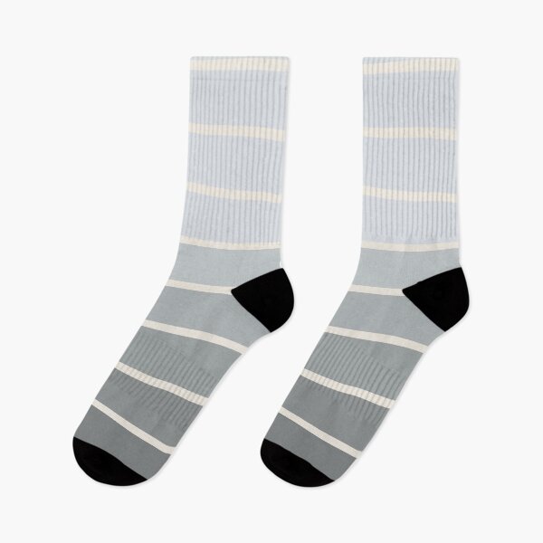 Item preview, 9 Stripes Gradient Pattern Ice Blue to Grey with Cream designed and sold by kierkegaard.