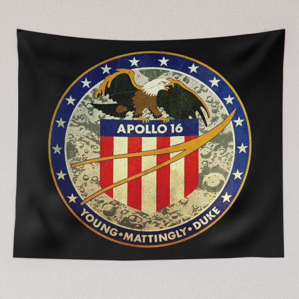 Item preview, vintage Apollo 16 logo designed and sold by trendistudio.