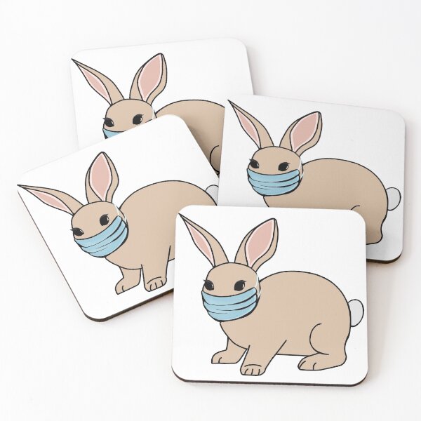 Artikelvorschau, Hase mit Maske entworfen und verkauft von muffinstandd.