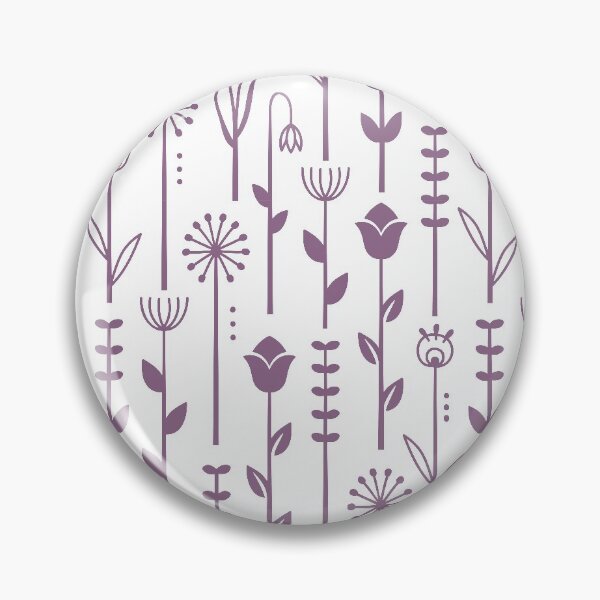 Item preview, Geometric floral pattern (purple) designed and sold by MamSelle.