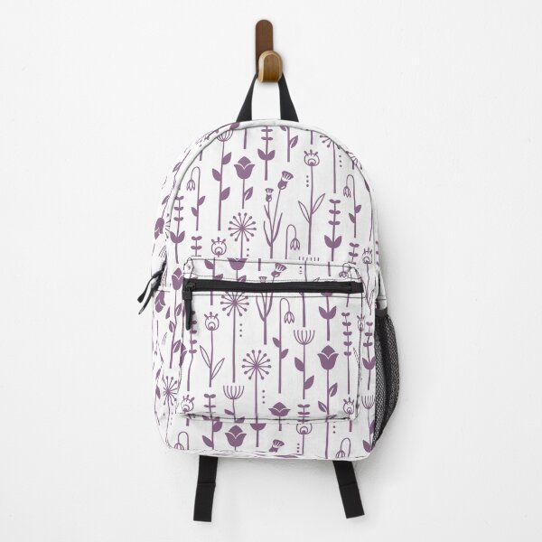 Item preview, Geometric floral pattern (purple) designed and sold by MamSelle.