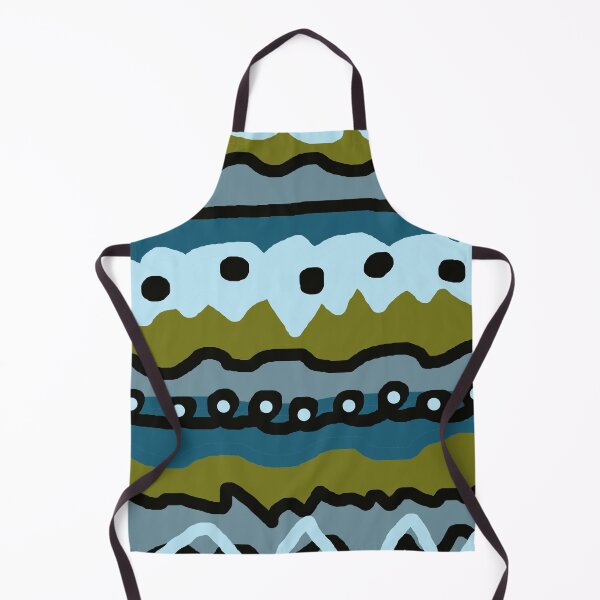 Item preview, Fun Green and Blue Squiggles and Dots Design designed and sold by Jessielee72.
