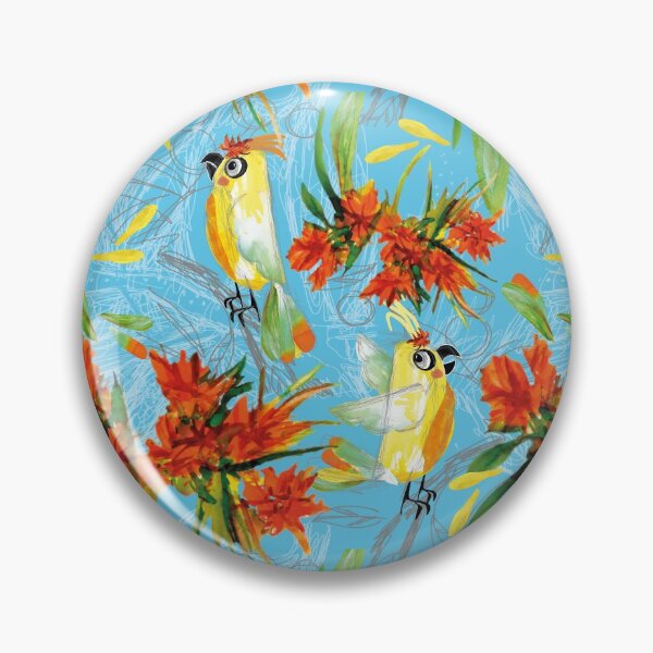 Item preview, Parrot in Repeat designed and sold by Little Trove Studio By Kerry Beazley.