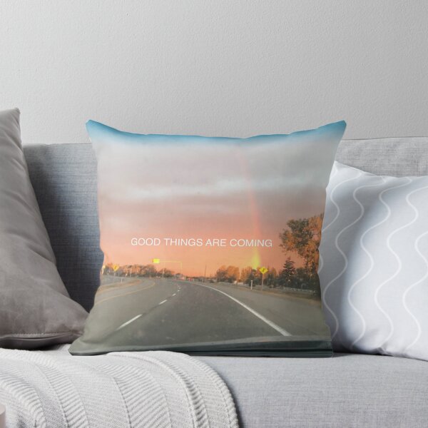 Item preview, Good Things Are Coming Rainbow Sunrise Driving Car Photograph designed and sold by juvenilepeace.