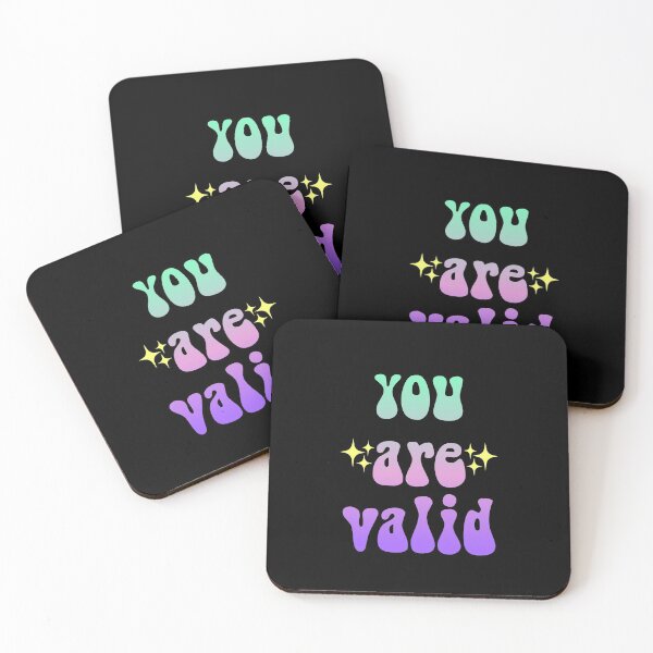 Item preview, you are valid sparkly gradient Meme Text designed and sold by everything4eva.