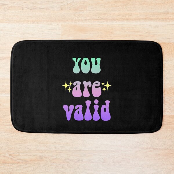 Item preview, you are valid sparkly gradient Meme Text designed and sold by everything4eva.