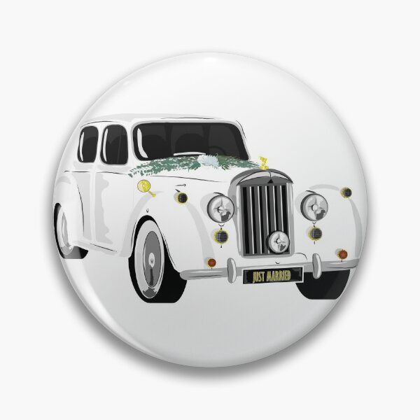 Item preview, wedding car, vintage car, just married, save the date designed and sold by DenicaStudio.