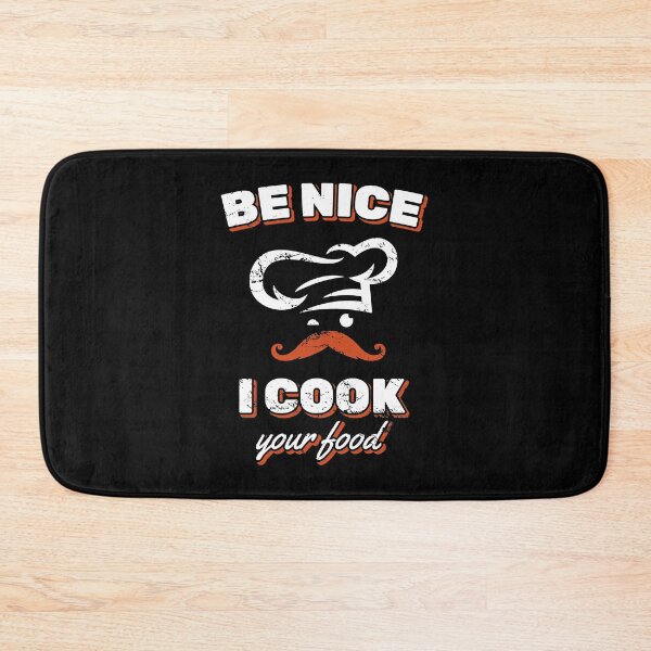 Item preview, Be Nice I Cook your Food Frying Pan Rolling Pin Bake Cooking Ingredients Recipe Bread Dough Bake Oven Chef Food Top designed and sold by shirti.