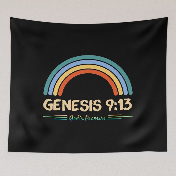 Item preview, Genesis 9:13 God's Promise Faithfully Rainbow Bible Verse Jesus Church Prayer Religious Christian God Lord Design designed and sold by shirti.
