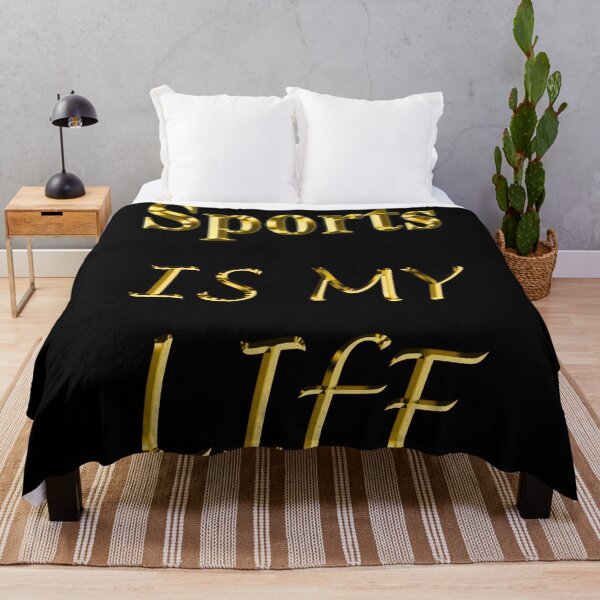 Item preview, Sports is my life gold letters designed and sold by Astralia.