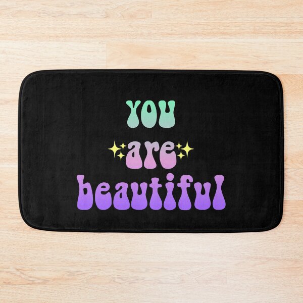 Item preview, you are beautiful sparkly gradient Meme Text designed and sold by everything4eva.