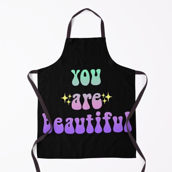 Item preview, you are beautiful sparkly gradient Meme Text designed and sold by everything4eva.