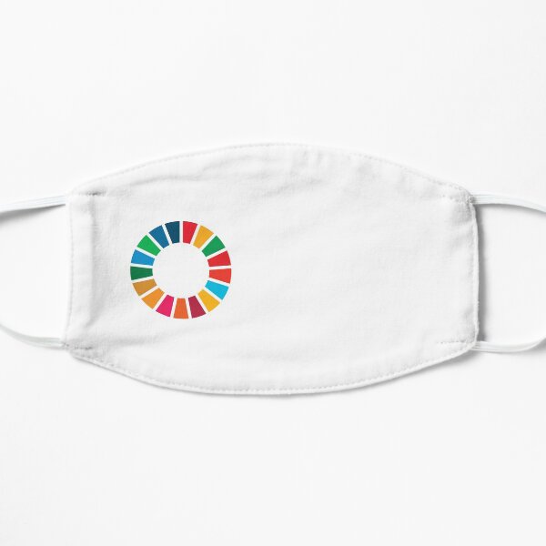UN SDGs | UN Global Goals Logo | Ziele der Vereinten Nationen für nachhaltige Entwicklung 2030 Flache Maske