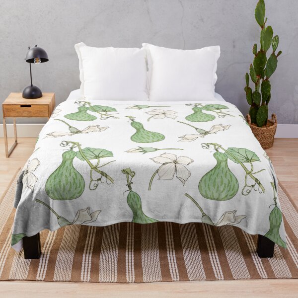Item preview, Pretty Vintage Gourd vine White Flowers design - Verneuil designed and sold by Rachel Pile.