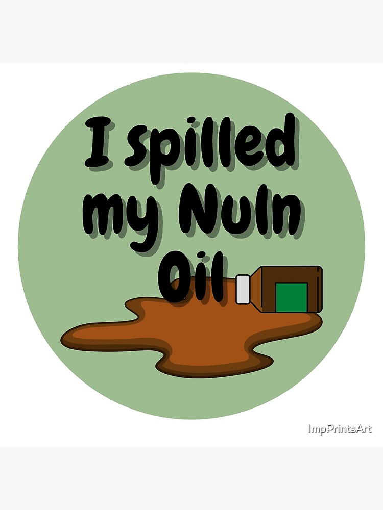 I Spilled my Nuln Oil Greeting Card for Sale by ImpPrintsArt