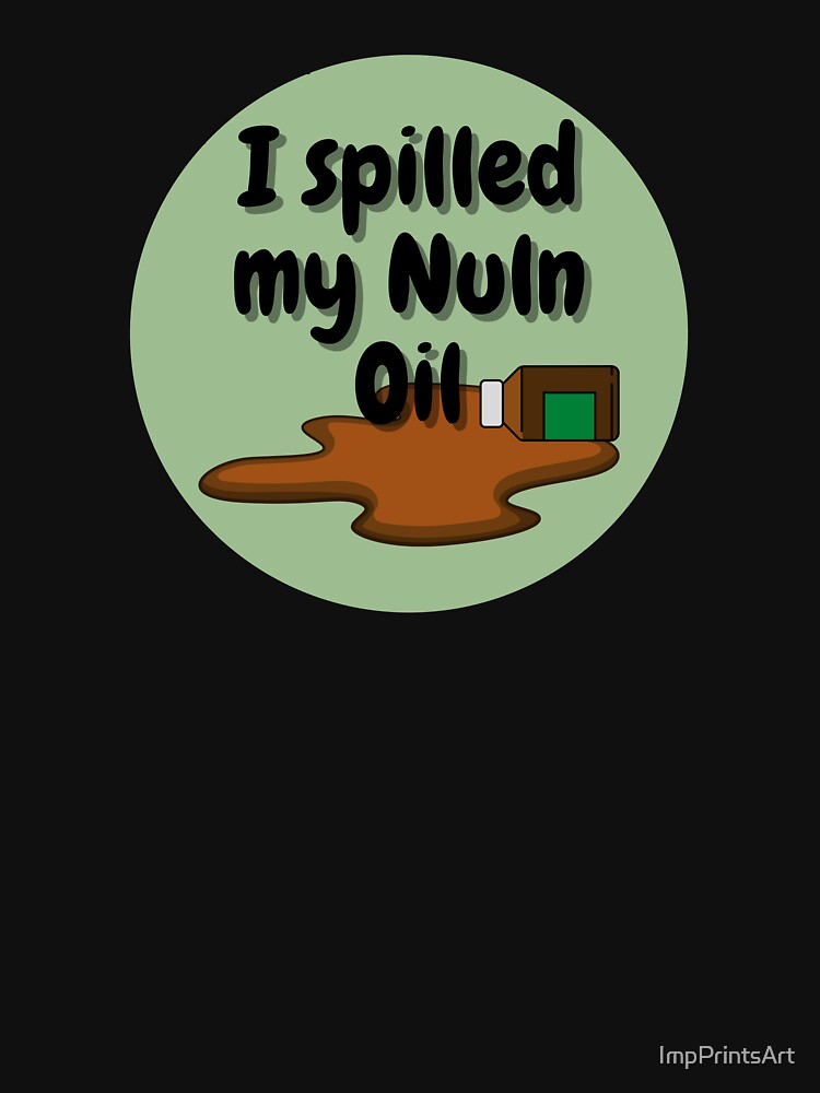 I Spilled my Nuln Oil Greeting Card for Sale by ImpPrintsArt