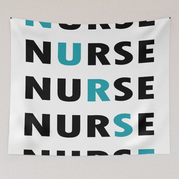 Item preview, Nurse Job Simple Design in Black and Blue designed and sold by NamColors.