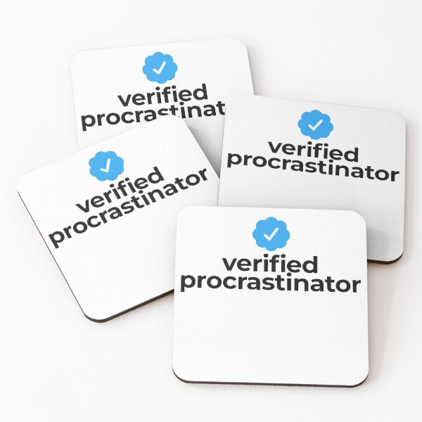 Item preview, Verified procrastinator designed and sold by EnjoyMyTees.