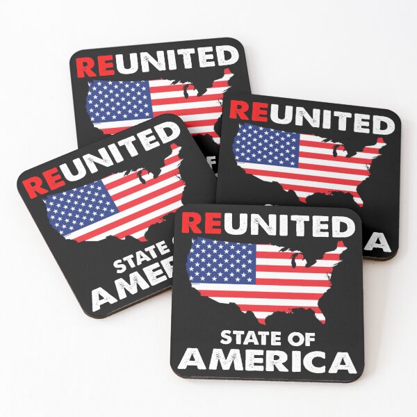 Item preview, Reunited State of America Flag Map designed and sold by Niishouseca.
