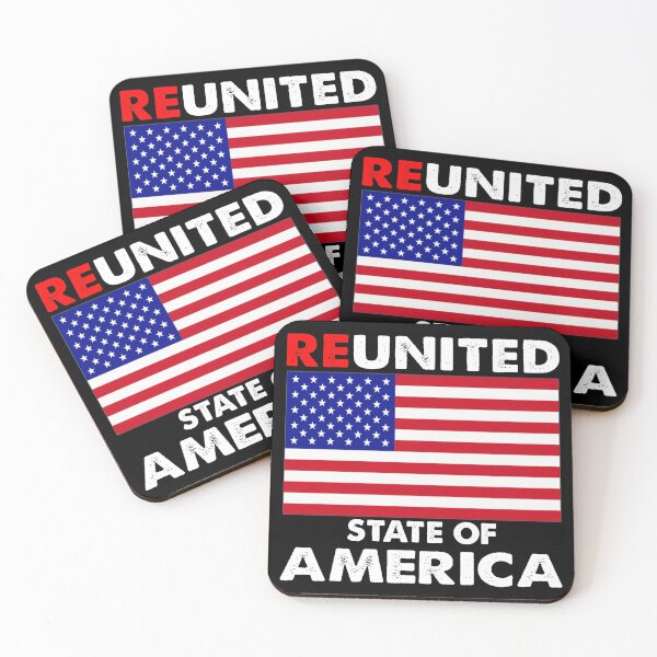 Item preview, Reunited State of America Flag Retro designed and sold by Niishouseca.