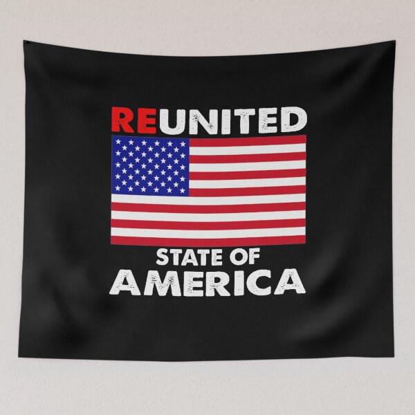 Item preview, Reunited State of America Flag Retro designed and sold by Niishouseca.