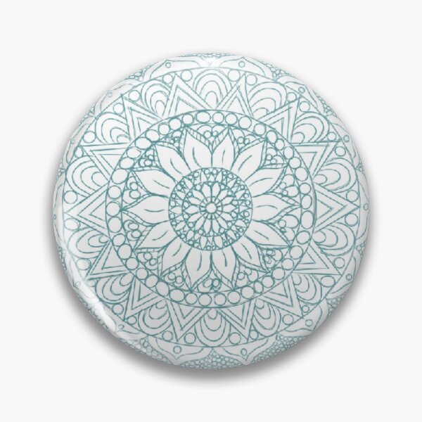 Item preview, Aqua Flower Mandala  designed and sold by Startledsaint.