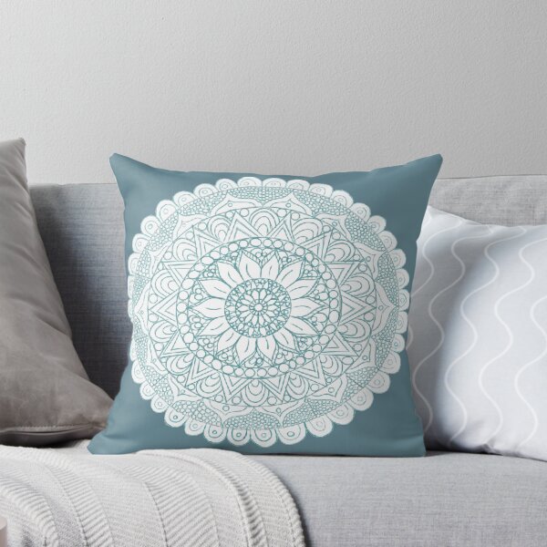 Aperçu de l'œuvre Mandala fleur aqua créée et vendue par Startledsaint.