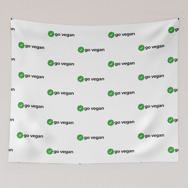 Item preview, Go vegan with green check designed and sold by EnjoyMyTees.