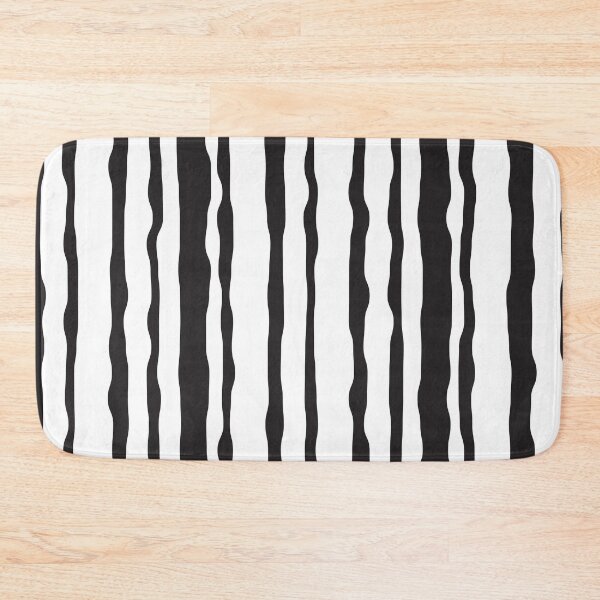 Item preview, Black & White Ragged Stripes designed and sold by Gubbz.