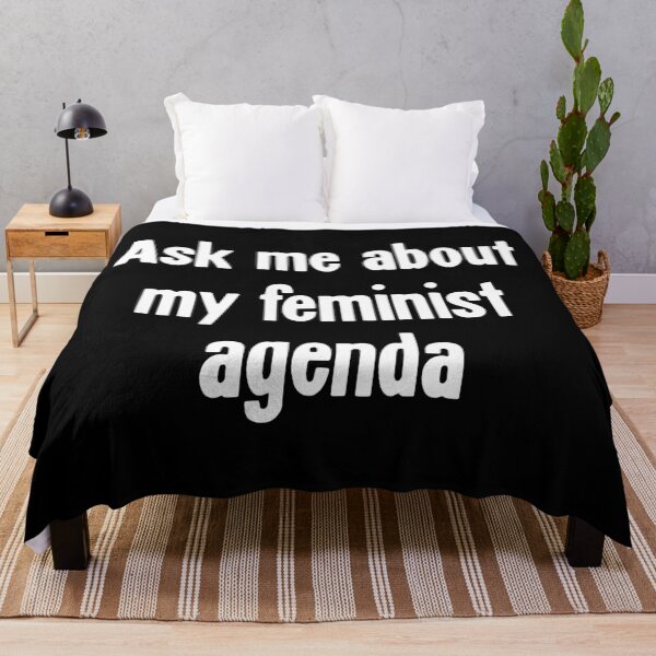 Item preview, Ask Me About My Feminist Agenda designed and sold by Good-Looking Corpse.