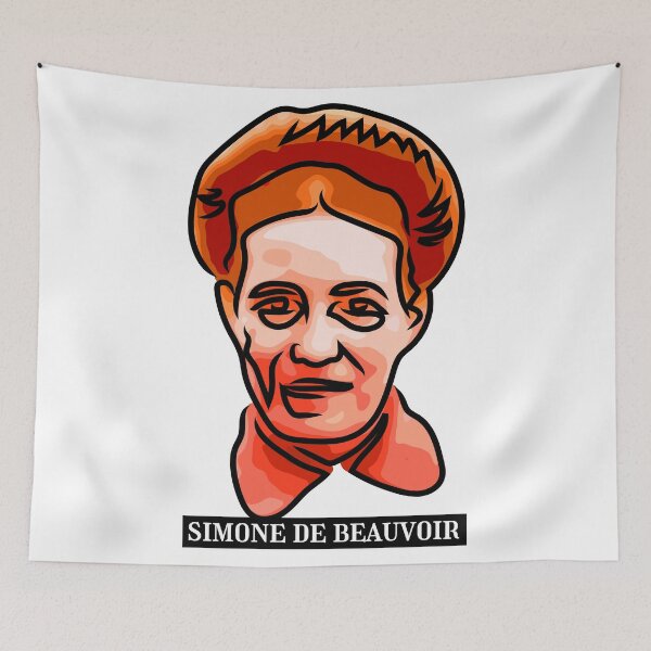 Item preview, Portrait of Simone de Beauvoir designed and sold by Xdelacra.
