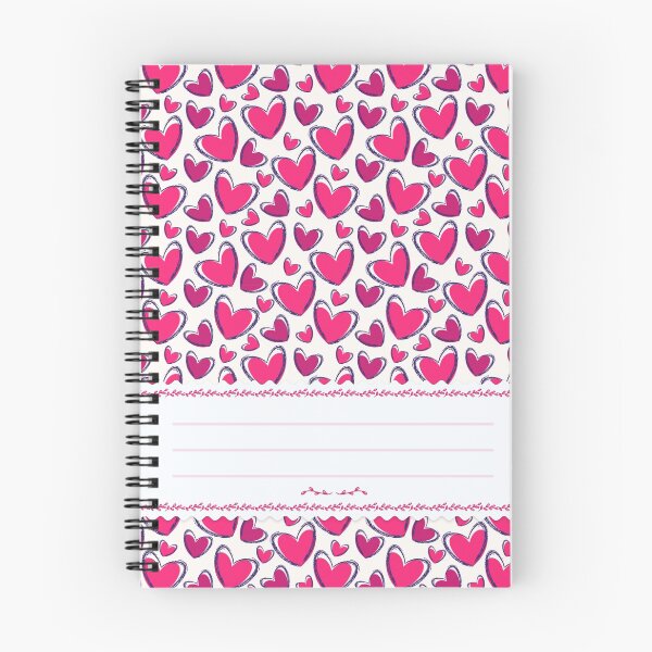Item preview, Heart Love Valentine's Day Pattern Spiral Book with Name Slip (Heart Love Valentine's Day Pattern Spiral Notebook with Name Slip) designed and sold by Mushrankhan.