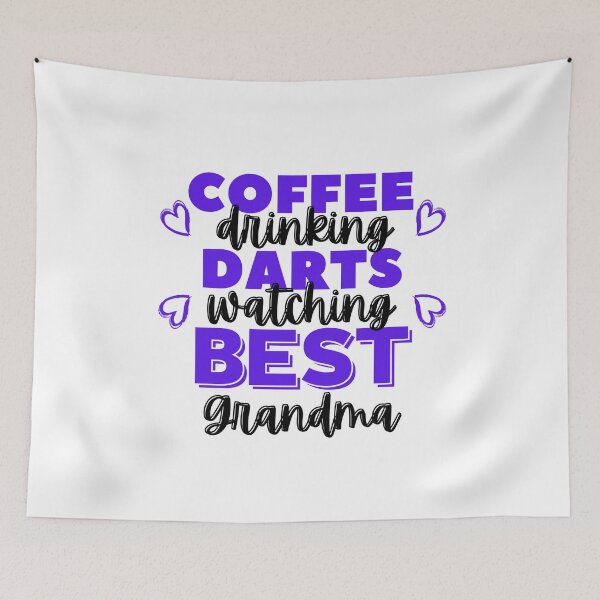 Item preview, Coffee drinking. Darts watching. Best grandma designed and sold by TheGreenGoat.