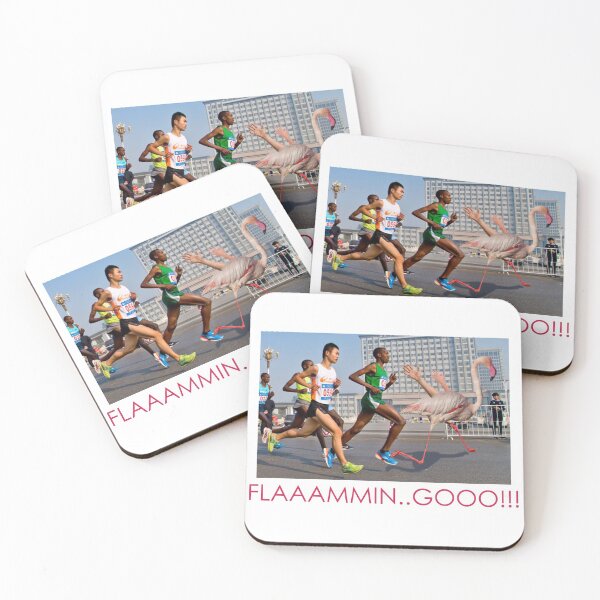 Item preview, Flamingo marathon poster - by biggCheddar designed and sold by biggCheddar.