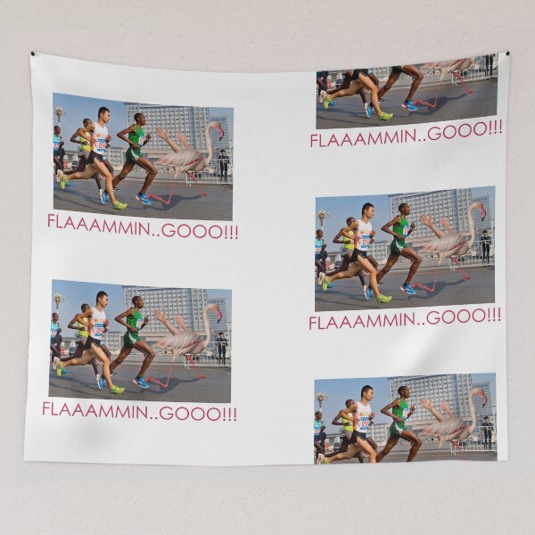 Item preview, Flamingo marathon poster - by biggCheddar designed and sold by biggCheddar.