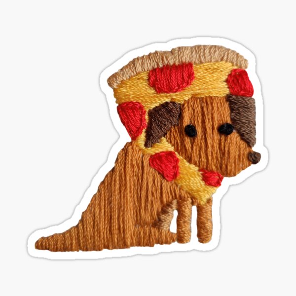 Pizza Puppy Sticker