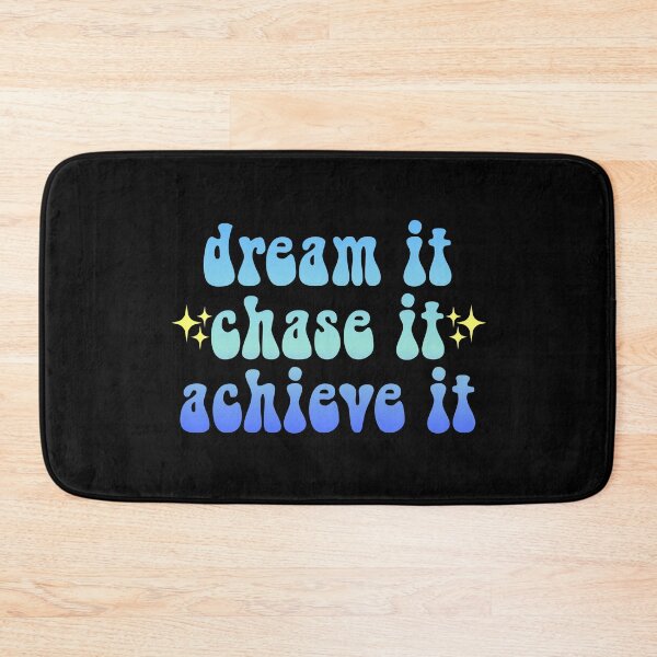 Item preview, dream it chase it achieve it sparkly gradient Meme Text designed and sold by everything4eva.