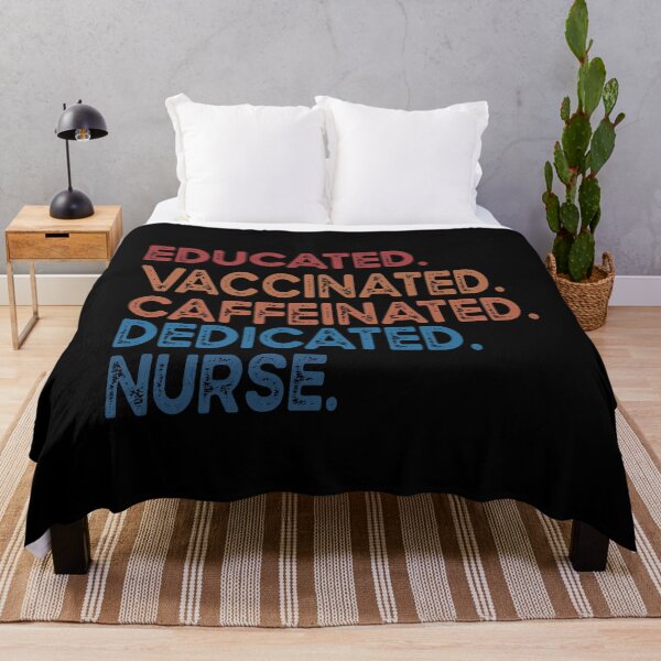 Item preview, educated  vaccinated caffeinated dedicated nurse designed and sold by OzyManDiaS90.