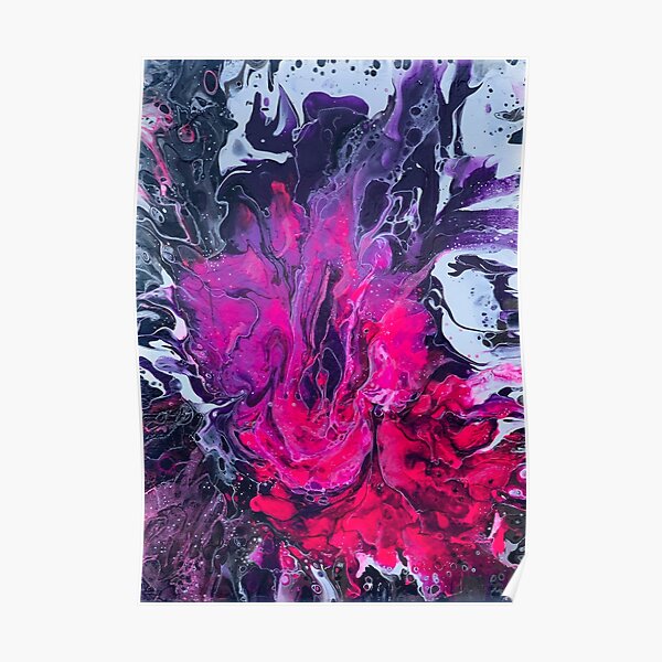 Abstrakte Kunst. Vagina art. Blume Vulva Poster