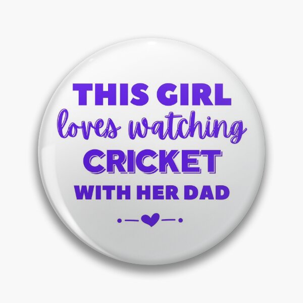 Item preview, This girl loves watching cricket with her dad designed and sold by TheGreenGoat.
