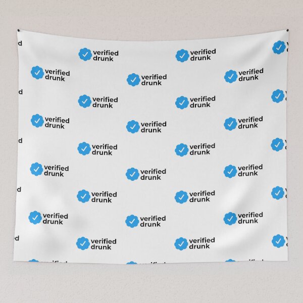 Item preview, Verified drunk with check sign designed and sold by EnjoyMyTees.
