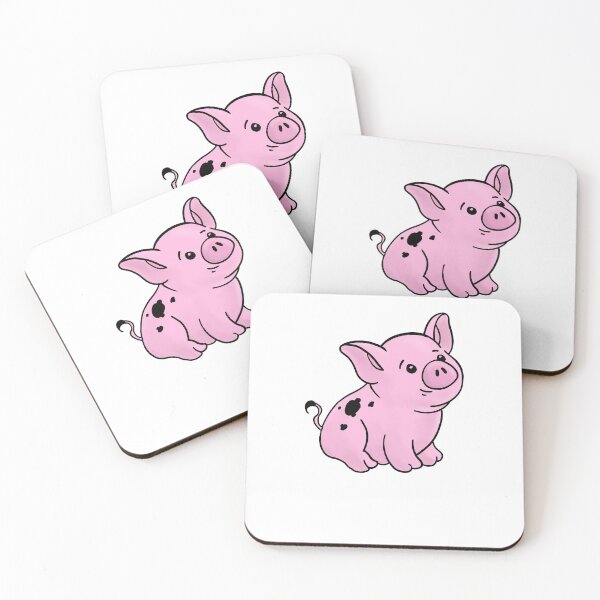 Item preview, Cute Piglet hand drawn with dirt on the back designed and sold by Mesyo.