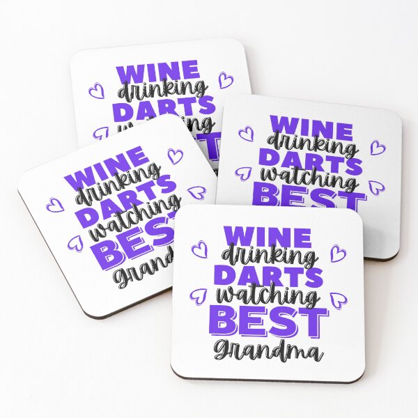 Item preview, Wine drinking. Darts watching. Best grandma designed and sold by TheGreenGoat.