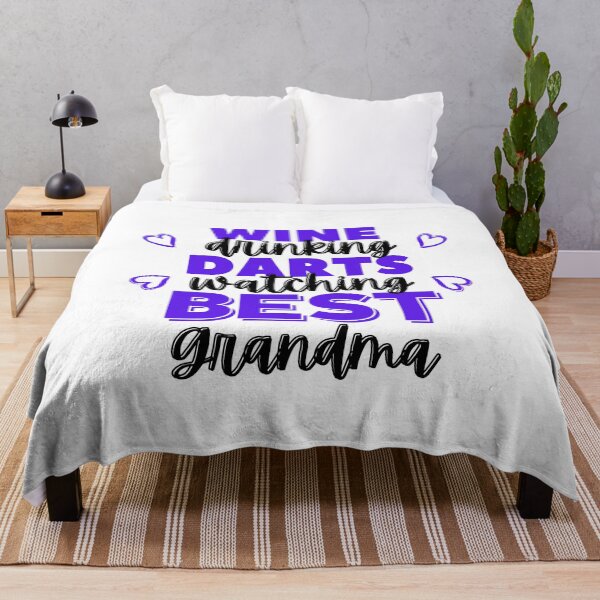 Item preview, Wine drinking. Darts watching. Best grandma designed and sold by TheGreenGoat.