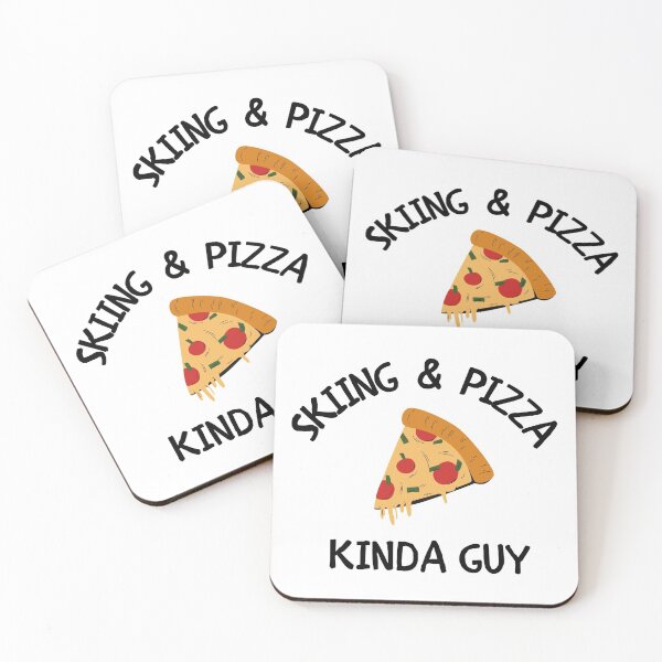 Item preview, Skiing & pizza kinda guy designed and sold by TheGreenGoat.