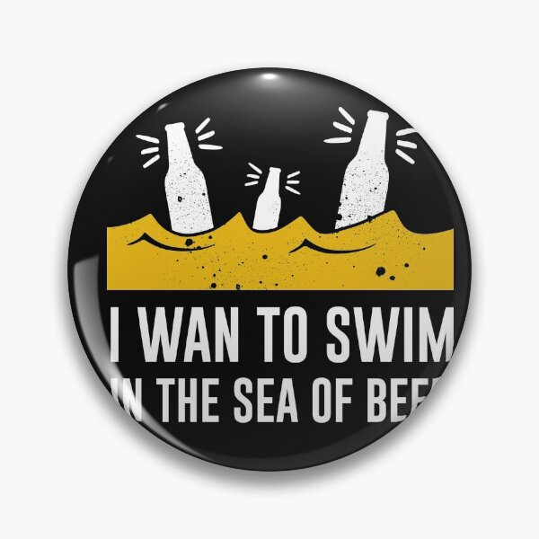 Item preview, I Wan To Swim In The Sea Of Beer  -funny beer quotes designed and sold by shivani21061993.