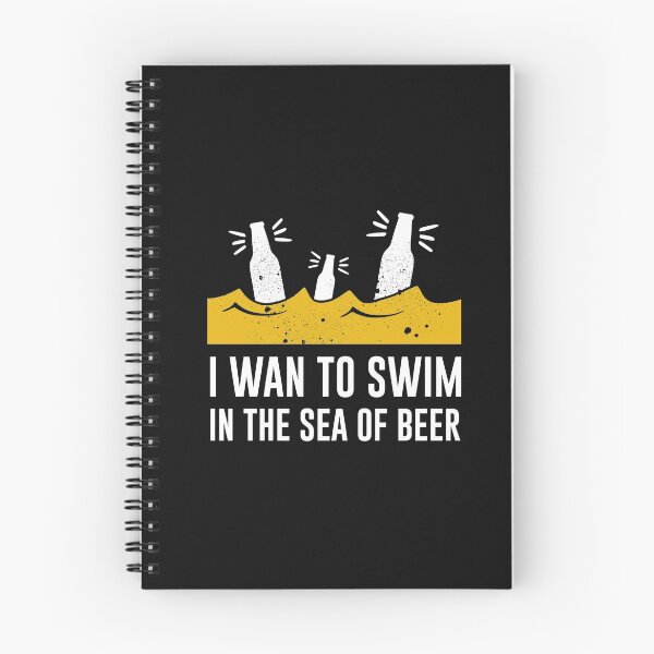 Item preview, I Wan To Swim In The Sea Of Beer  -funny beer quotes designed and sold by shivani21061993.